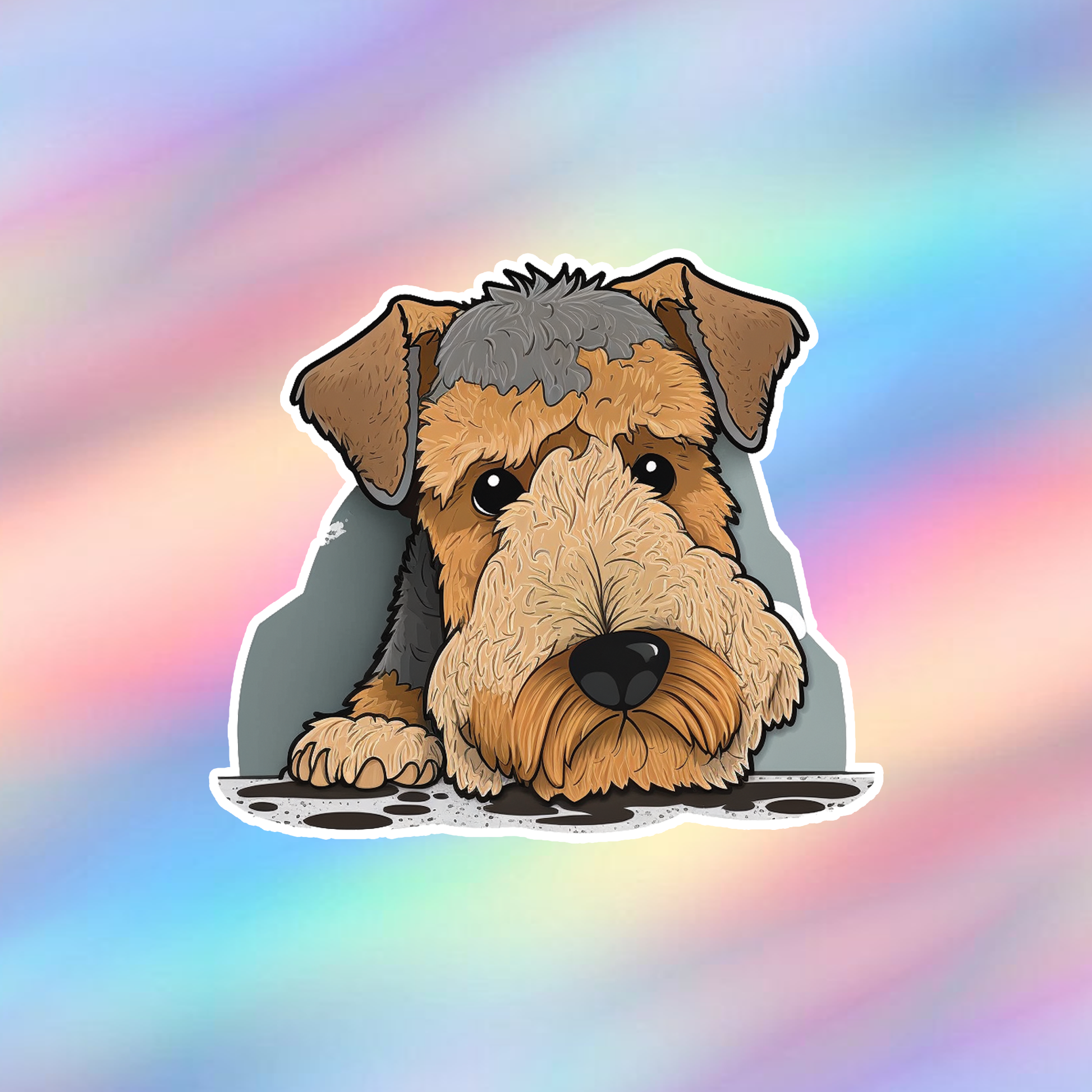 Airedale Terrier Single Sticker