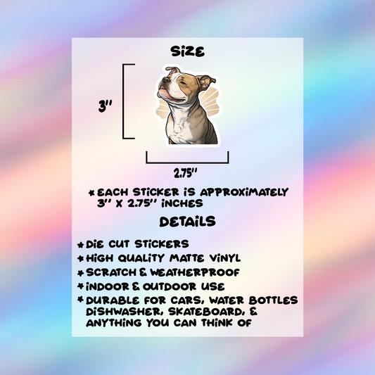 American Staffordshire Terrier Single Sticker
