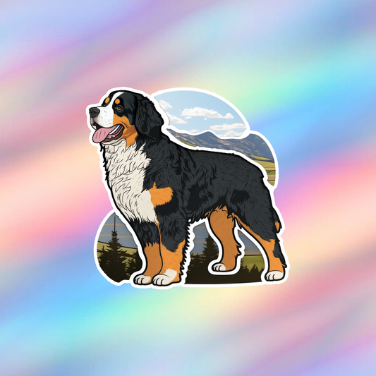 Bernese Mountain Dog Single Sticker