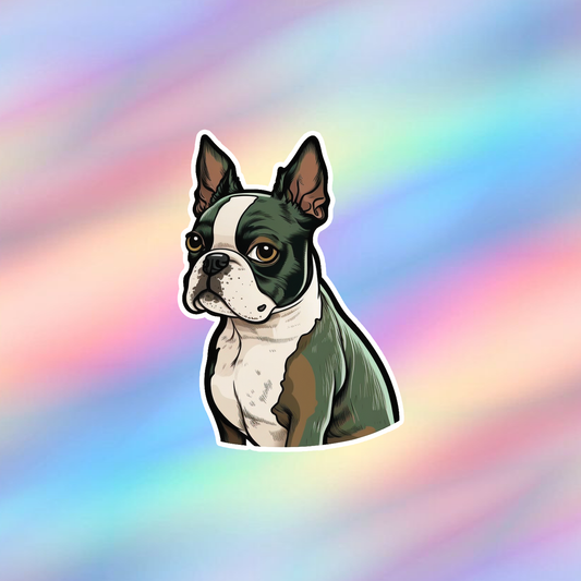 Boston Terrier Single Sticker