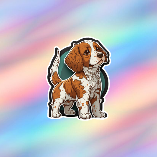 Brittany Dog Single Sticker