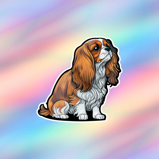 Cavalier King Charles Spaniel Single Sticker