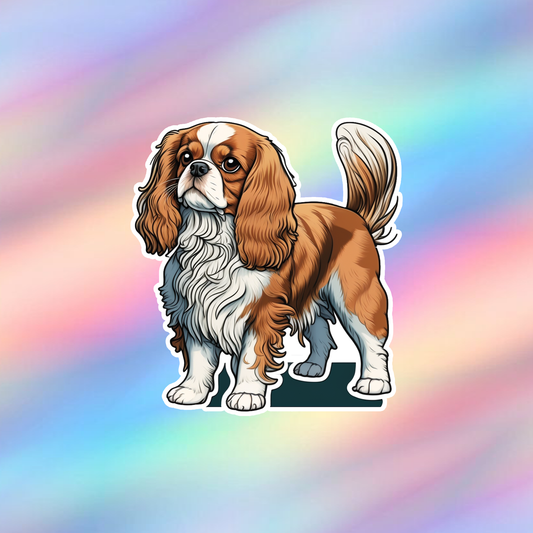 Cavalier King Charles Spaniel Single Sticker