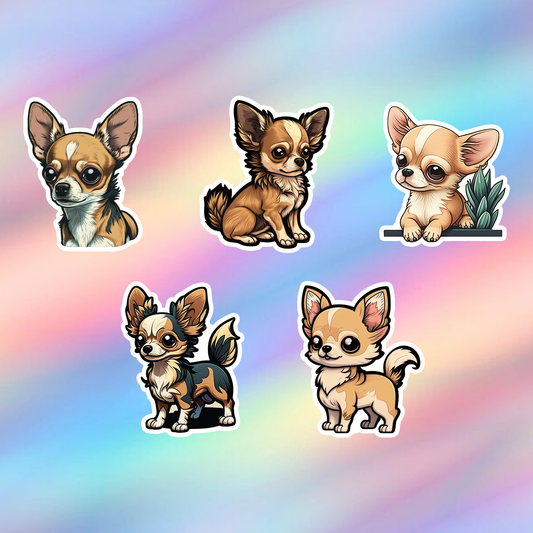 Chihuahua Stickers Pack of 5