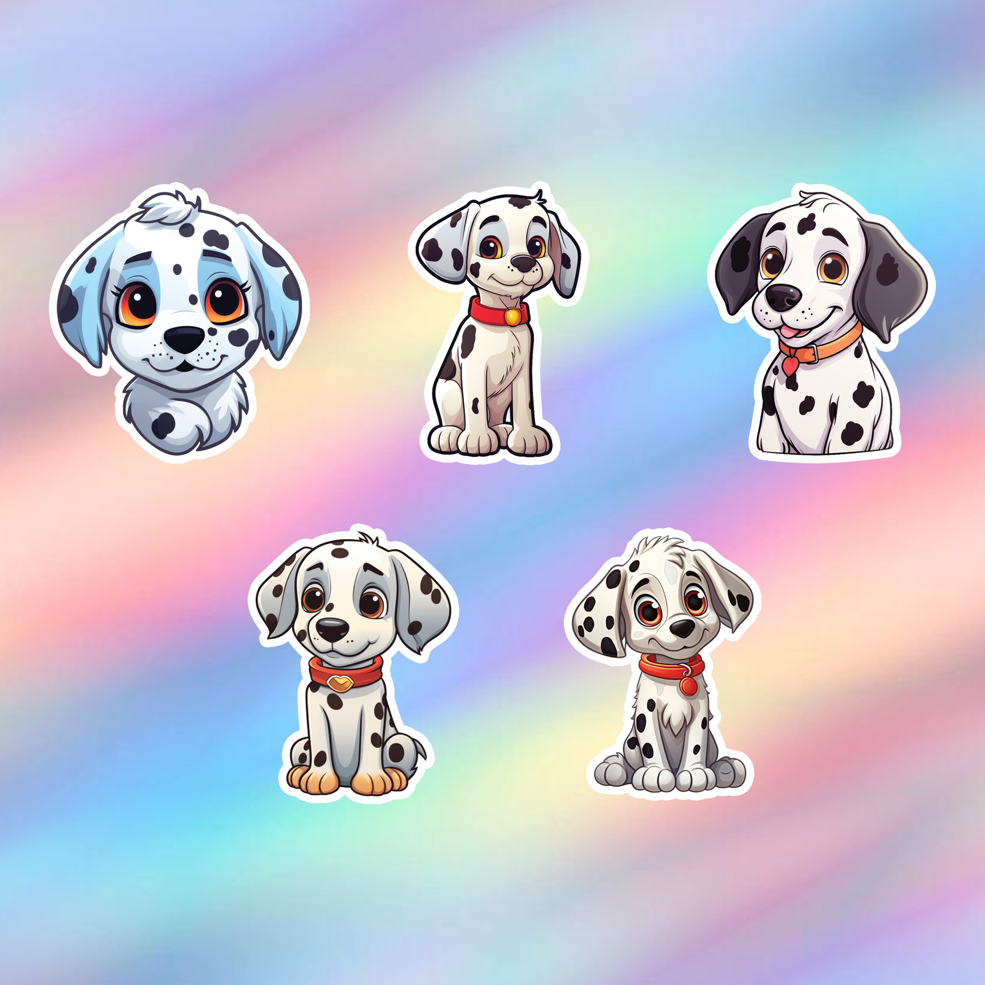 Dalmatian Stickers Pack of 5