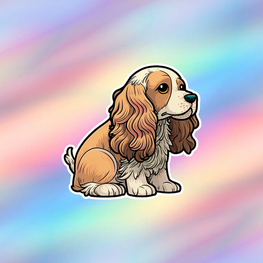 English Cocker Spaniel Single Sticker