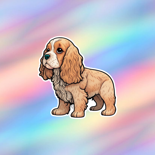 English Cocker Spaniel Single Sticker