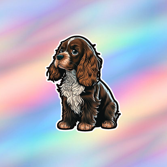 English Cocker Spaniel Single Sticker