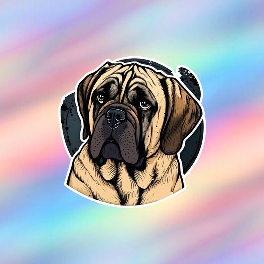 English Mastiff Single Sticker