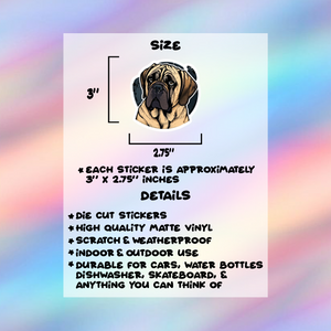 English Mastiff Single Sticker