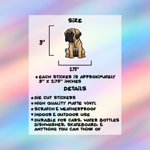 English Mastiff Single Sticker
