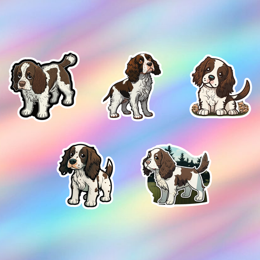 English Springer Spaniel Stickers Pack of 5