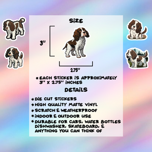 English Springer Spaniel Stickers Pack of 5