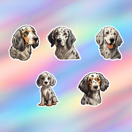 Englishsetter Stickers Pack of 5