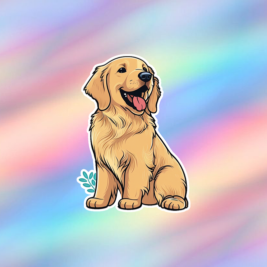 Golden Retriever Single Sticker