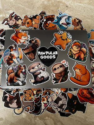 Pug Stickers Pack of 5