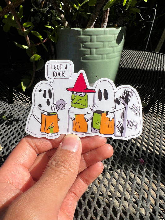 Halloween Ghost Friends Sticker (4 Inch)