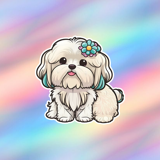 Maltese dog Single Sticker