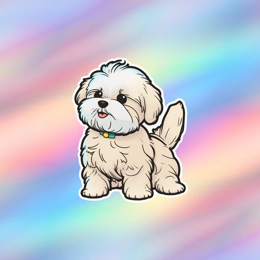 Maltese dog Single Sticker