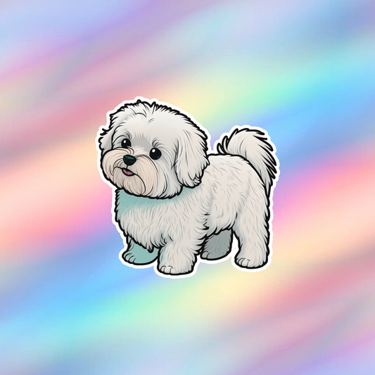 Maltese dog Single Sticker