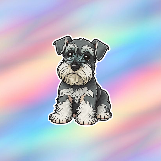 Miniature Schnauzer Single Sticker