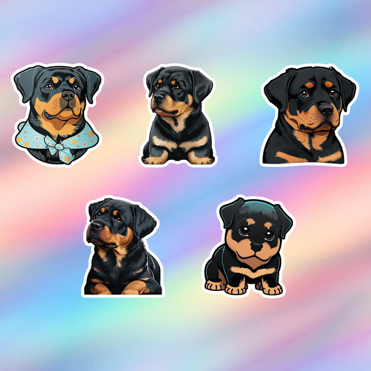 Rottweiler Stickers Pack of 5