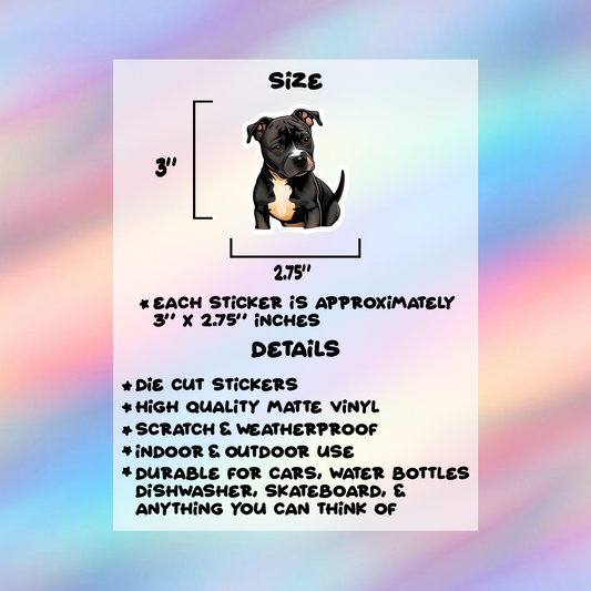 Staffordshire Bull Terrier Single Sticker