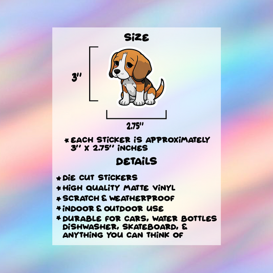 Beagle Single Sticker