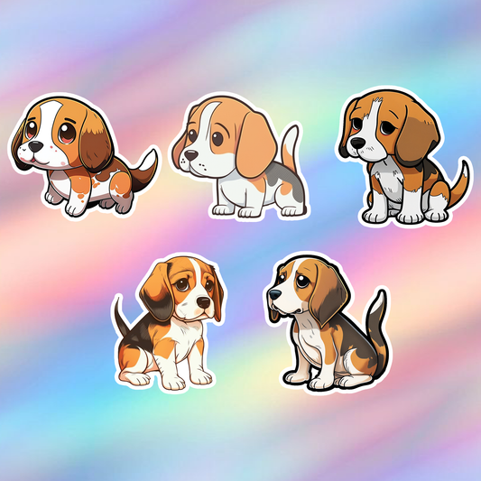 Beagle Stickers Pack of 5