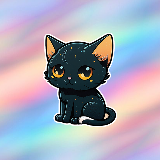 Black Cat Single Sticker