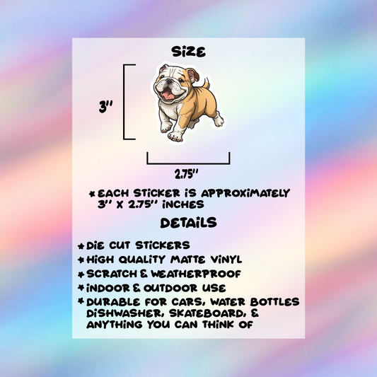 Bulldog Single Sticker