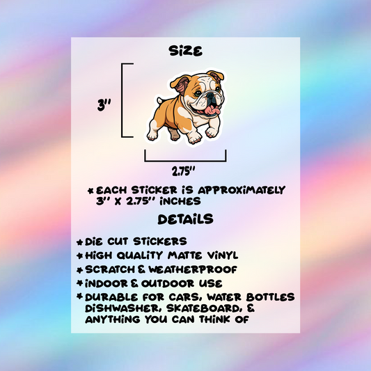 Bulldog Single Sticker