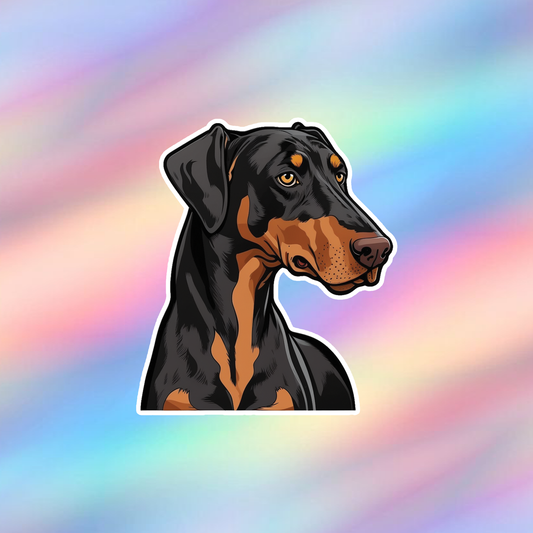 Dobermann Single Sticker