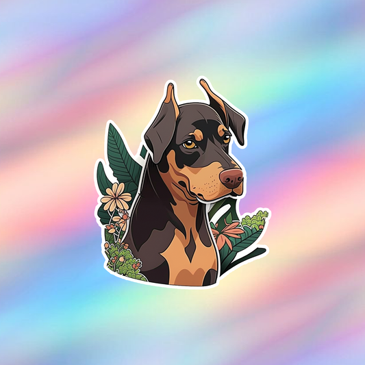 Dobermann Single Sticker