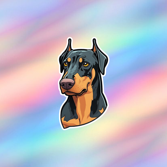 Dobermann Single Sticker