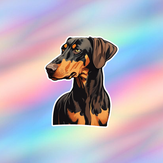 Dobermann Single Sticker