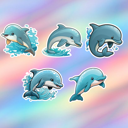 Dolphin Stickers Pack of 5