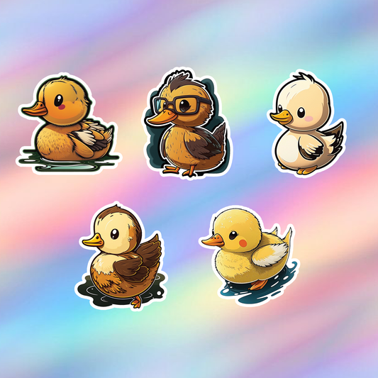 Duck Stickers Pack of 5