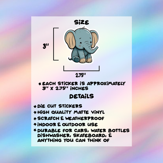 Elephant Single Sticker