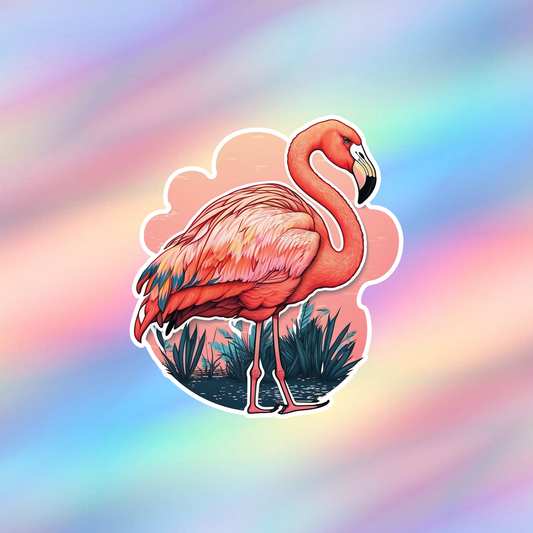 Flamingo Single Sticker