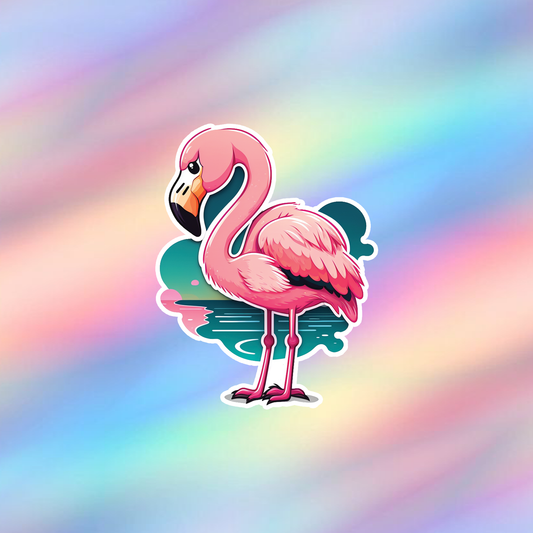 Flamingo Single Sticker