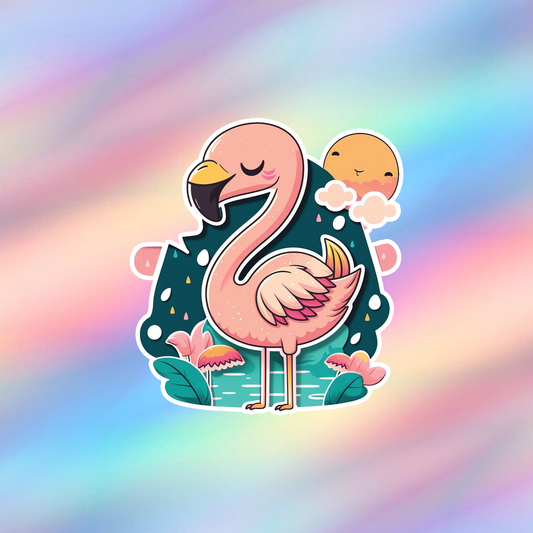 Flamingo Single Sticker