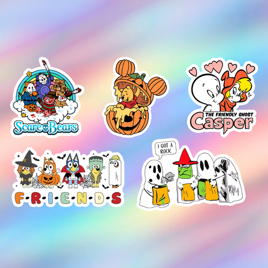 Halloween Stickers Pack of 5