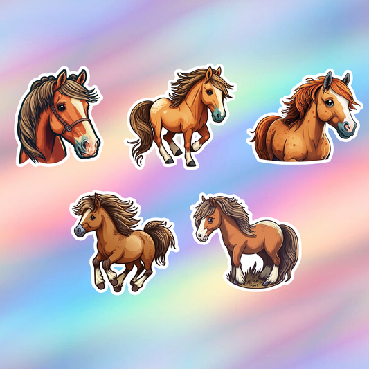 Horse Stickers Pack of 5
