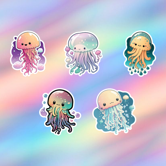 Jellyfish Stickers Pack of 5