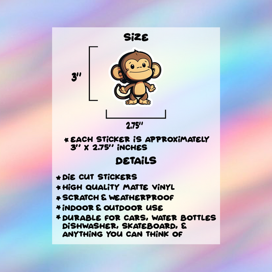 Monkey Single Sticker