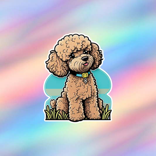 Poodle Single Sticker