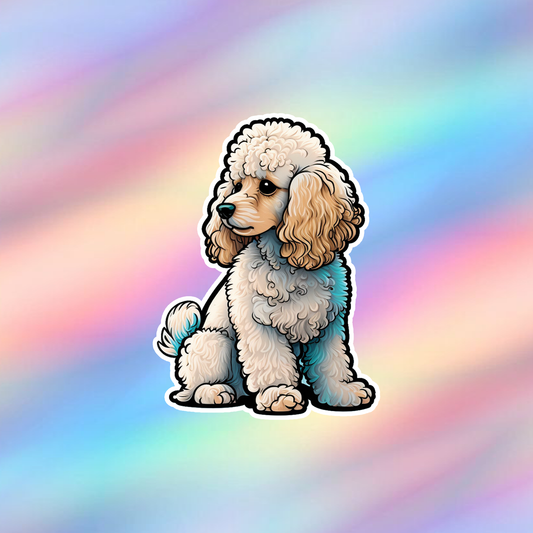 Poodle Single Sticker