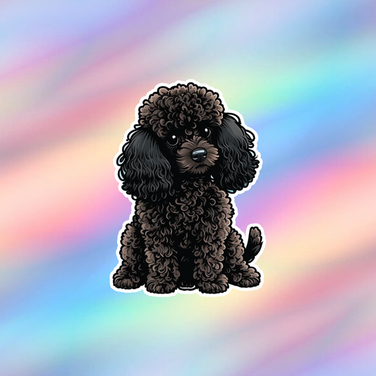 Poodle Single Sticker