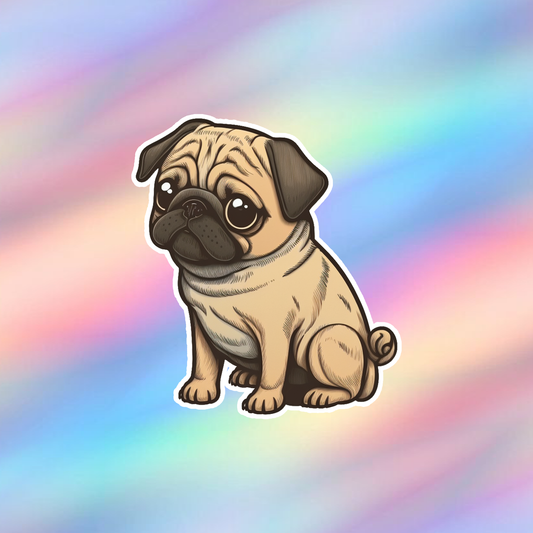 Pug Single Sticker